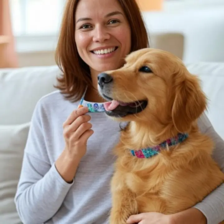 Zadowolony pupil pozujący z ulubionymi akcesoriami